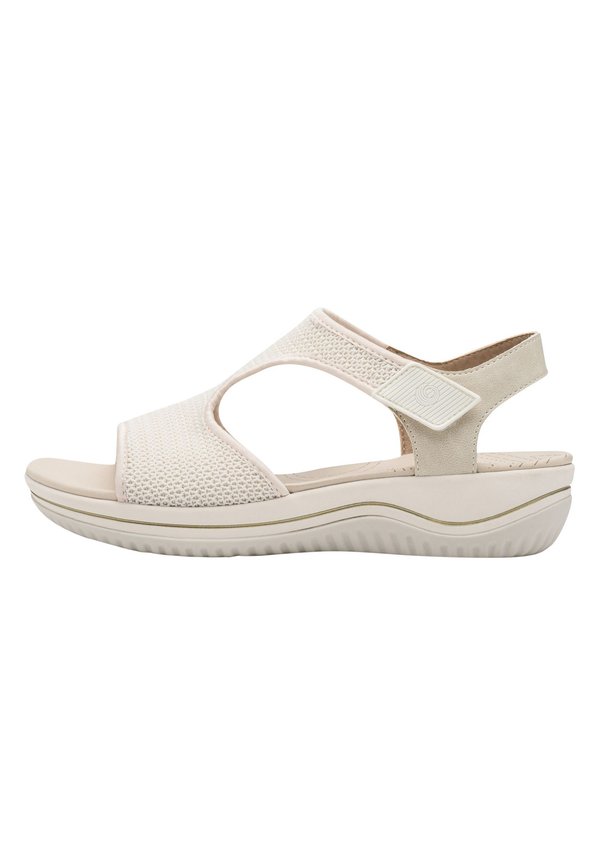 COSHY ADVENTURE – DIE HALLUX-FREUNDLICHE SANDALE - Keilsandalette - beige