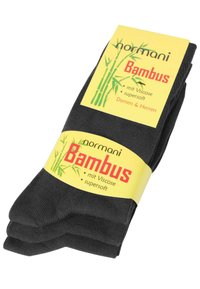Normani 6 PAAR BAMBUS GESUNDHEITS - Socken - schwarz