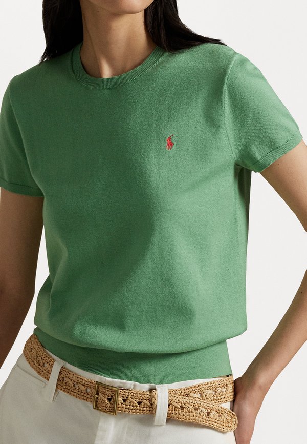 PIMA COTTON SHORT SLEEVE PULLOVER - Basic T-shirt - pistachio3