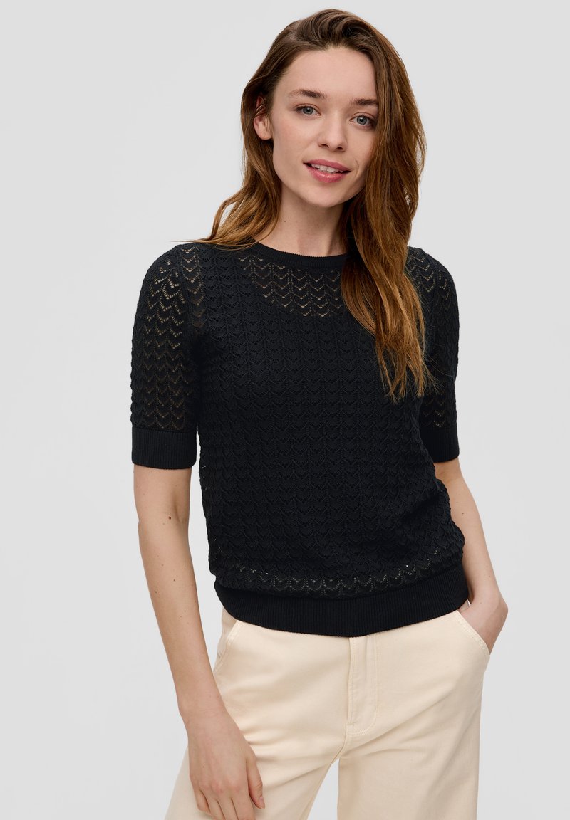 s.Oliver IM SLIM FIT - T-Shirt basic - schwarz