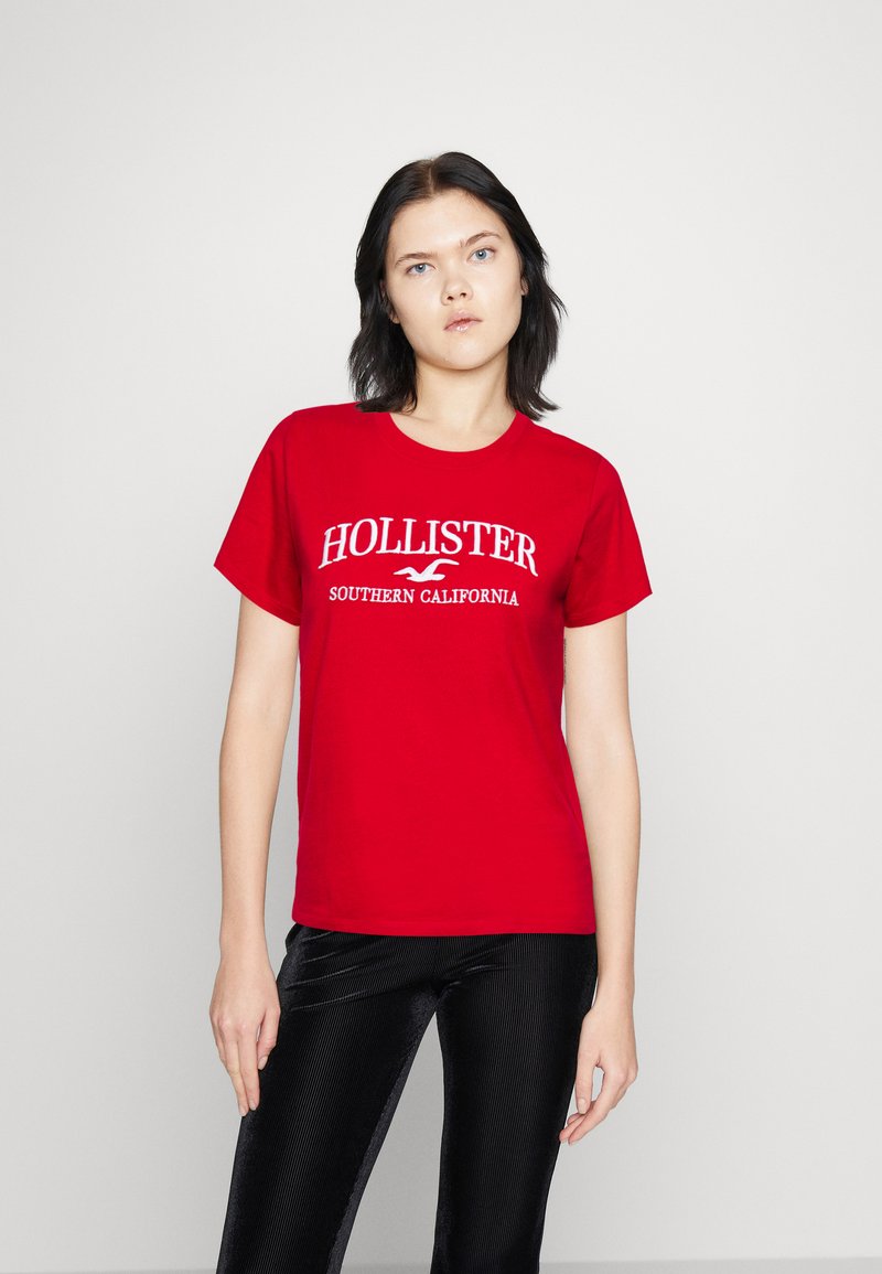 Hollister Co. CORE Print Tshirt red Zalando.de