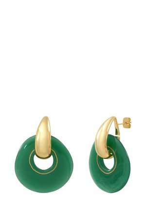MASSERIA ROUND RESIN WITH STUD FASTENING - Boucles d'oreilles - green