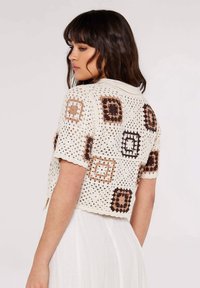 Apricot TONAL GRANNY SQUARE  - Hemdbluse - stone