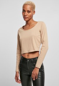 Urban Classics CROPPED LONGSLEEVE - Langarmshirt - unionbeige