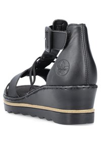 Rieker Wedge sandals - schwarz