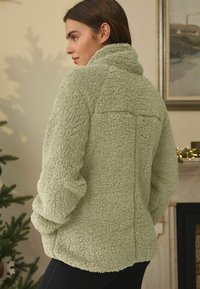 Next HALF ZIP - Fleecová mikina - sage green