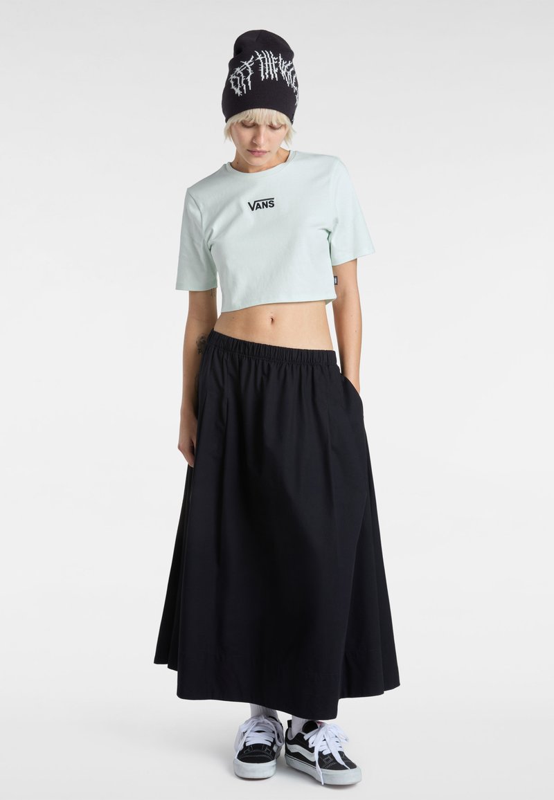 Vans FLYING V CREW CROP II - Triko s potiskem - hint of mint