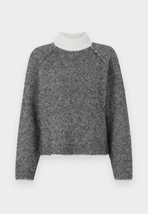 Vero Moda VMFELIZE HIGH NECK PULLOVER - Jumper - birch/black