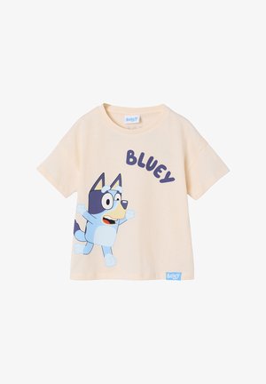 Vertbaudet, VERTBAUDET T-SHIRT MÄDCHEN DER WELPE BLUEY - Print T-shirt - vanille