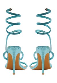 Calliope STRASS SERPENTE - Sandali con tacco - verde acqua