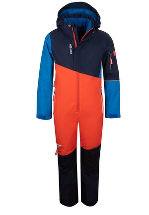 HALLINGDAL - Schneeanzug - flame orange/medium blue/navy