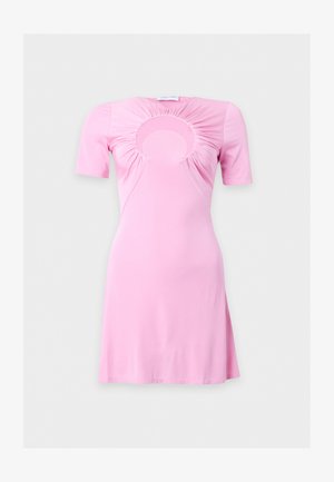 MARINE SERRE, MOON HOLE MINI DRESS - Cocktail dress / Party dress - pink