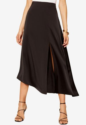 Friends Like These ASYMMETRICAL MIDI REGULAR FIT - Trapecinis sijonas - black
