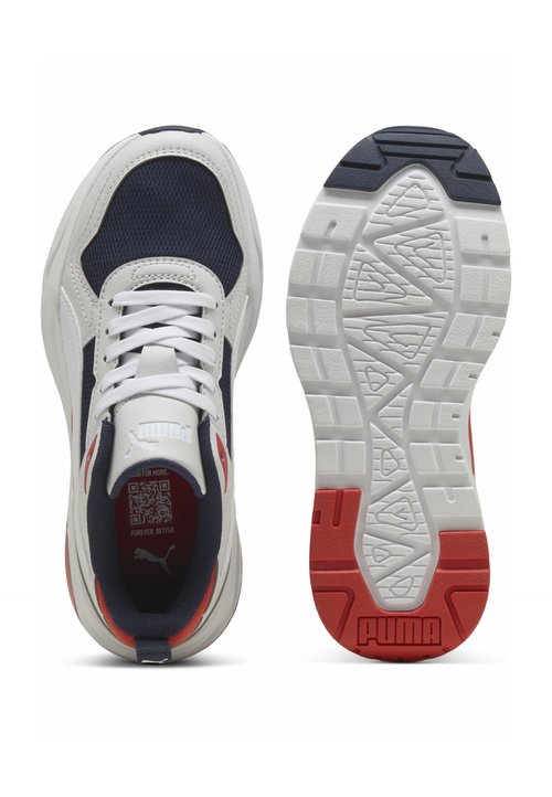 PUMA TRINITY 2 LT JR UNISEX - Trainers - navy- white-feather gray-red fire — foto 3