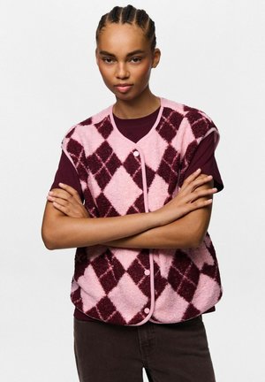 Pieces, PCKATTY TEDDY VEST NOOS BC - Елек - roseate spoonbill