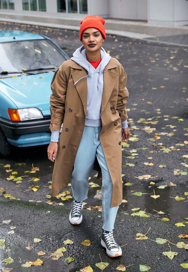 The North Face Trend Crop Hoodie Sweatshirt Light Grey Heather Grey Zalando De