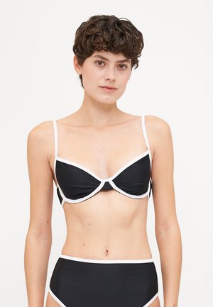 THE DUO DEMI  - Haut de bikini - black/white