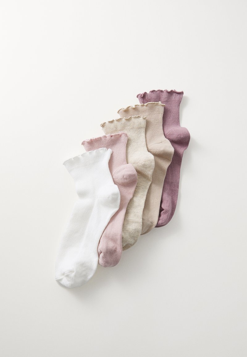 Even&Odd 5 PACK - Socken - white/beige/light brown