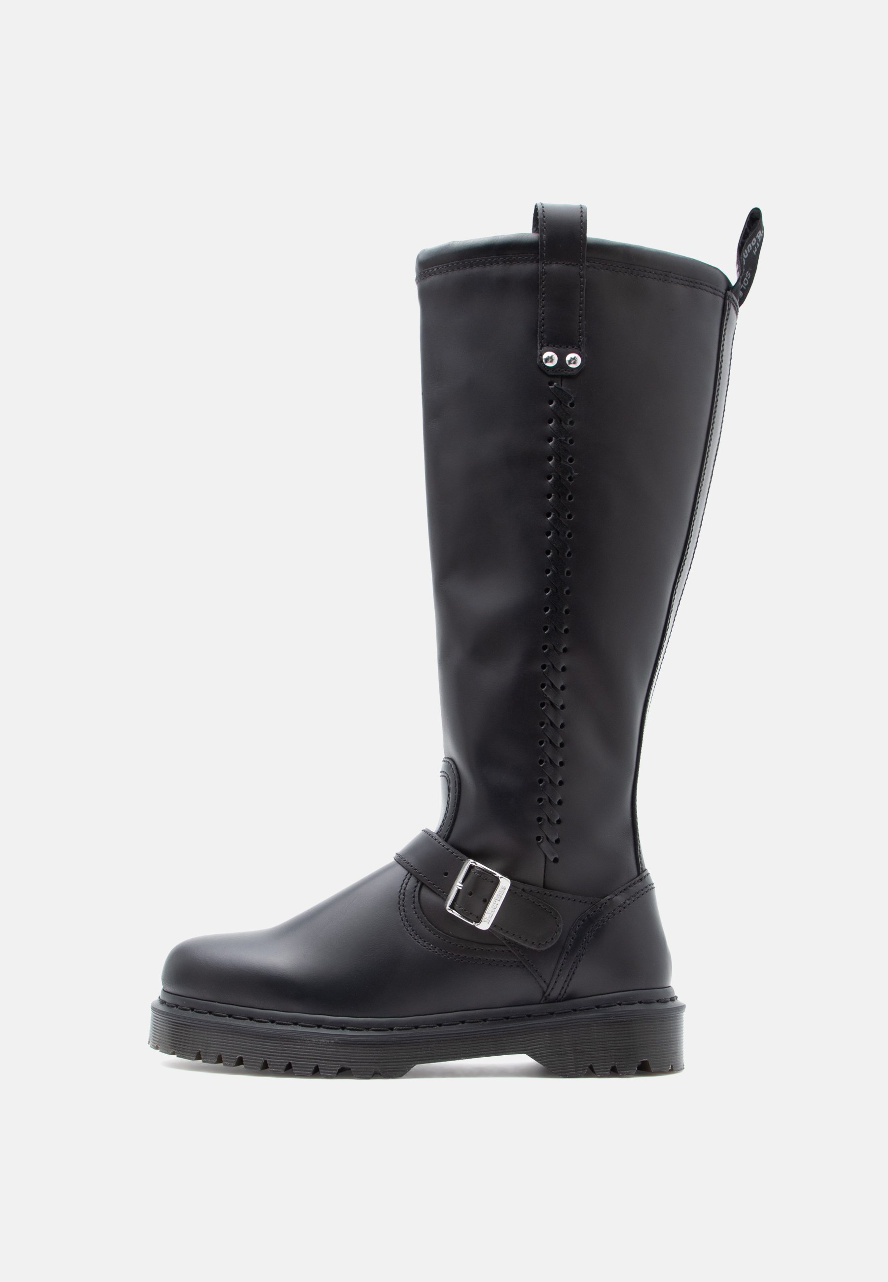 salt　Dr. Martens ANISTONE KH Dr. Martens ANISTONE HIGH UNISEX - Cowboy/Biker boots - black