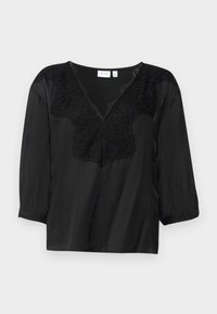 VILACE DETAIL TOP - Pusero - black