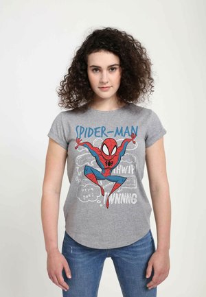 SPIDER-MAN CLASSIC SPIDEY DOODLE THOUGHTS - T-shirt print - melange grey