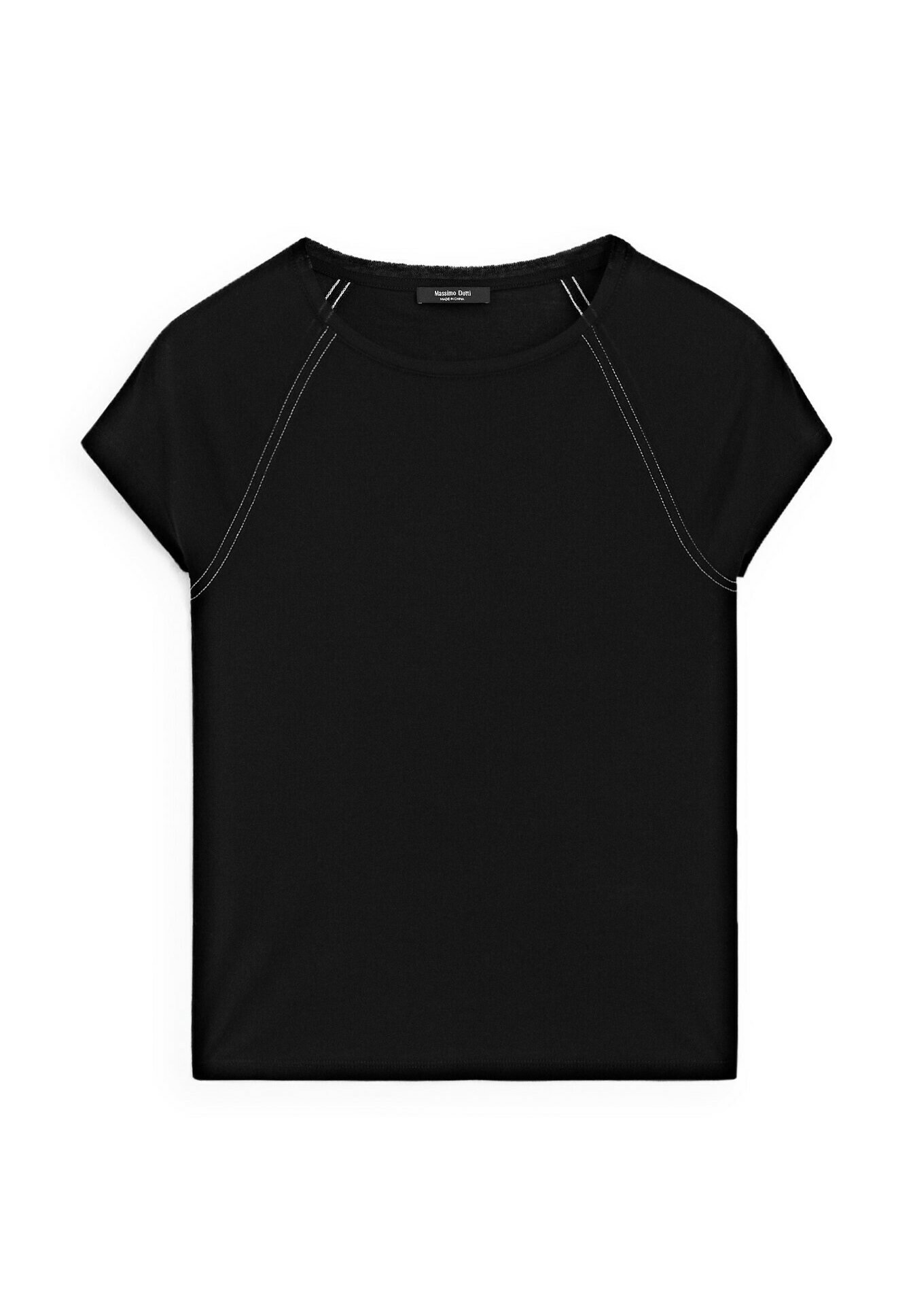 Massimo Dutti - T-shirt basic/czarny - Zalando.pl