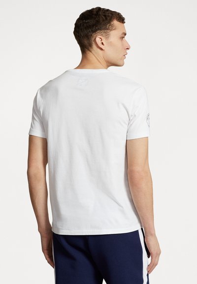 Polo Ralph Lauren TEE SHORT SLEEVE - Potiskana majica - ceramic white