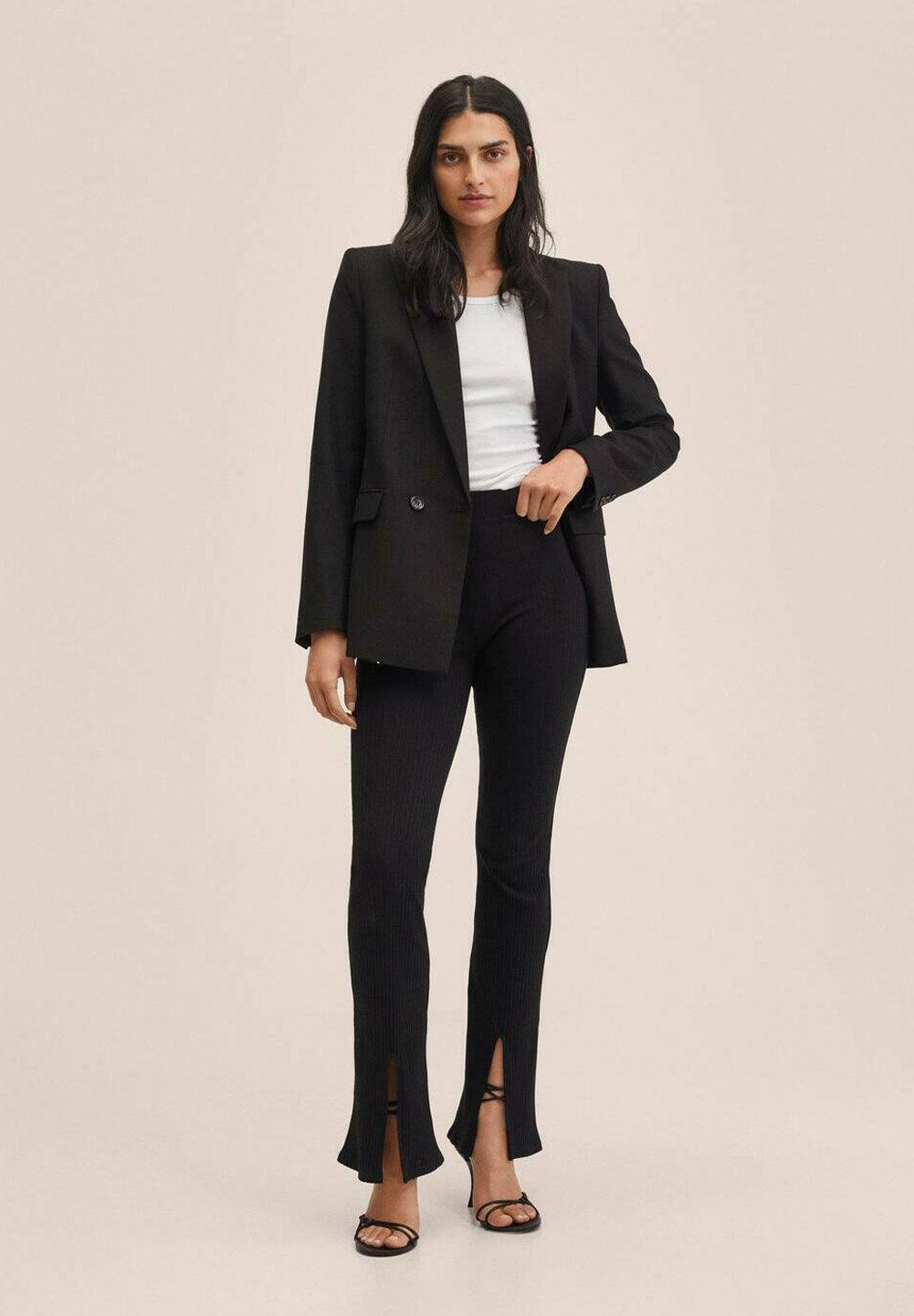Mango MIRI - Pantaloni - black/nero - Zalando