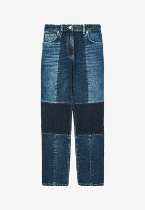 Reiss, REGULAR FIT - BIRCH STRAIGHT LEG PATCHWORK JEANS . - Jeans Straight Leg - mid blue