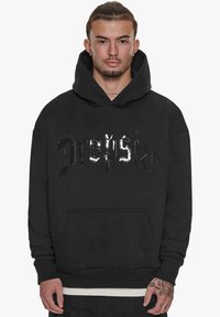 Dropsize LACK PRINT LOGO - Hoodie - black