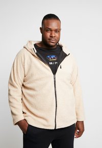 Urban Classics - HOODED ZIP JACKET - Summer jacket - darksand Thumbnail Image 1