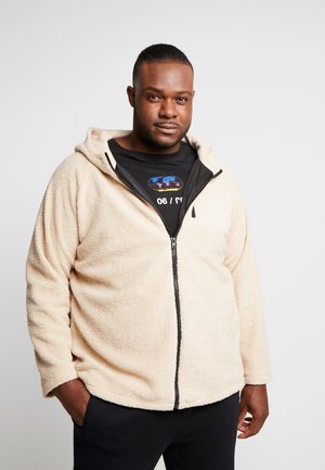 HOODED ZIP JACKET - Skraistė  - darksand