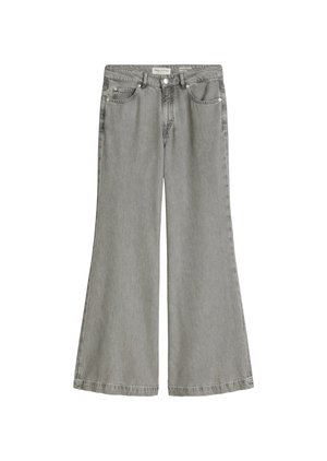 Marc O'Polo, DENIM TROUSERS, FLARED FIT, MID WAIST - Jean flare - clean light grey wash