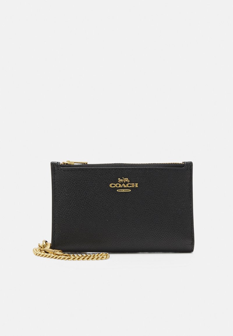 Coach CROSSGRAIN ZIP CHAIN CARD CASE Wallet black Zalando.co.uk