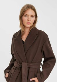 Vero Moda VMFORTUNE LONG JACKET  - Mantel - coffee bean