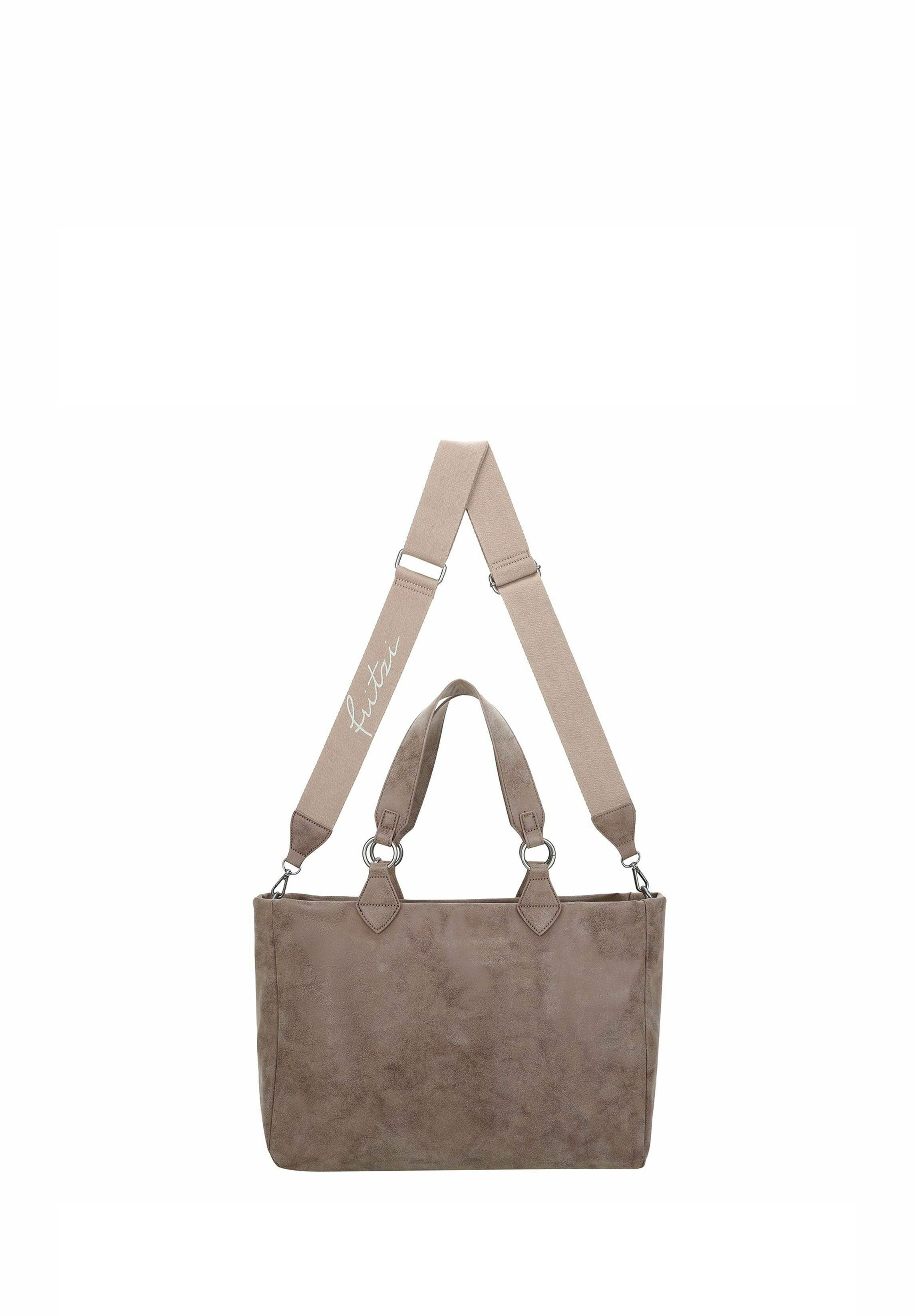 Fritzi Aus Preussen Izzy Vintage Shopper Bag – Stilvolle Schultertasche Aus Echtem Altholz