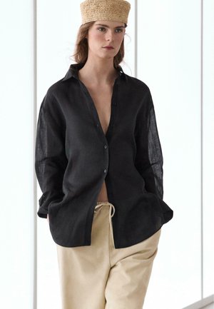 Massimo Dutti, Košilová halenka - black