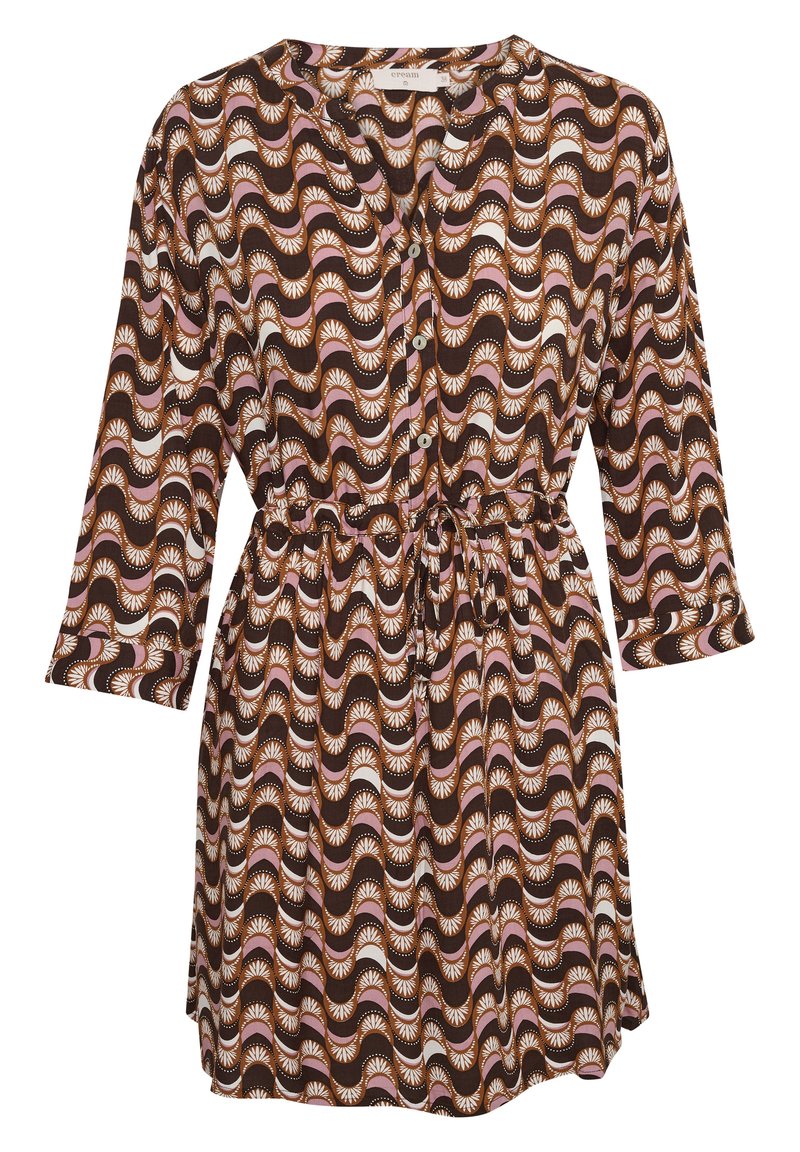 Damen Freizeitkleider | Cream RUNA ZALLY Blusenkleid light brown/hellbraun - HK52635 Damen Freizeitkleider | Cream RUNA ZALLY Blusenkleid light brown/hellbraun - HK52635