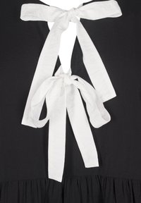 Zizzi LANGEN ÄRMELN - Blūze - black white bow