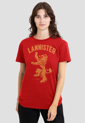 Cotton Soul, GAME OF THRONES THE DEBTS PAID - Print T-shirt - red
