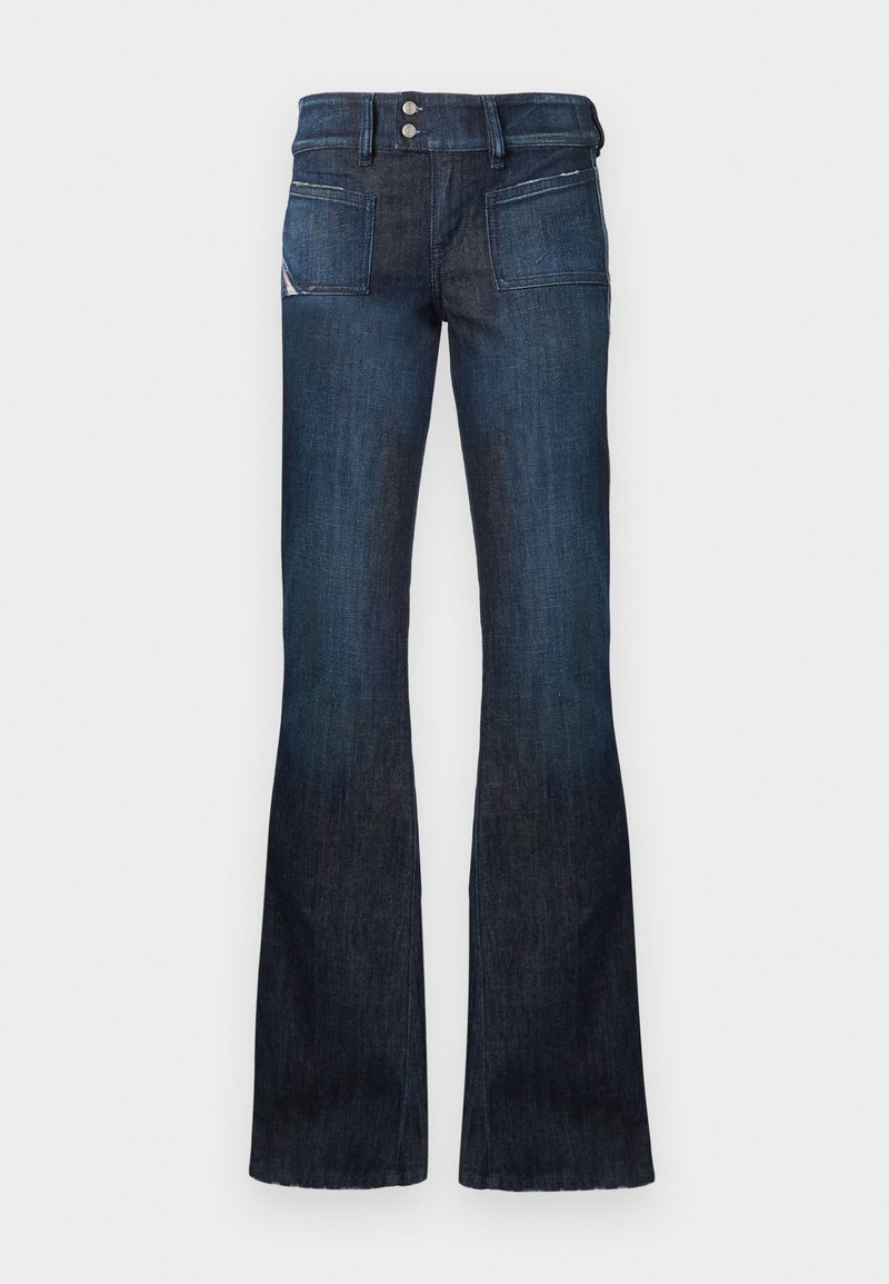 Diesel Flared Jeans blauw denim/bluedenim