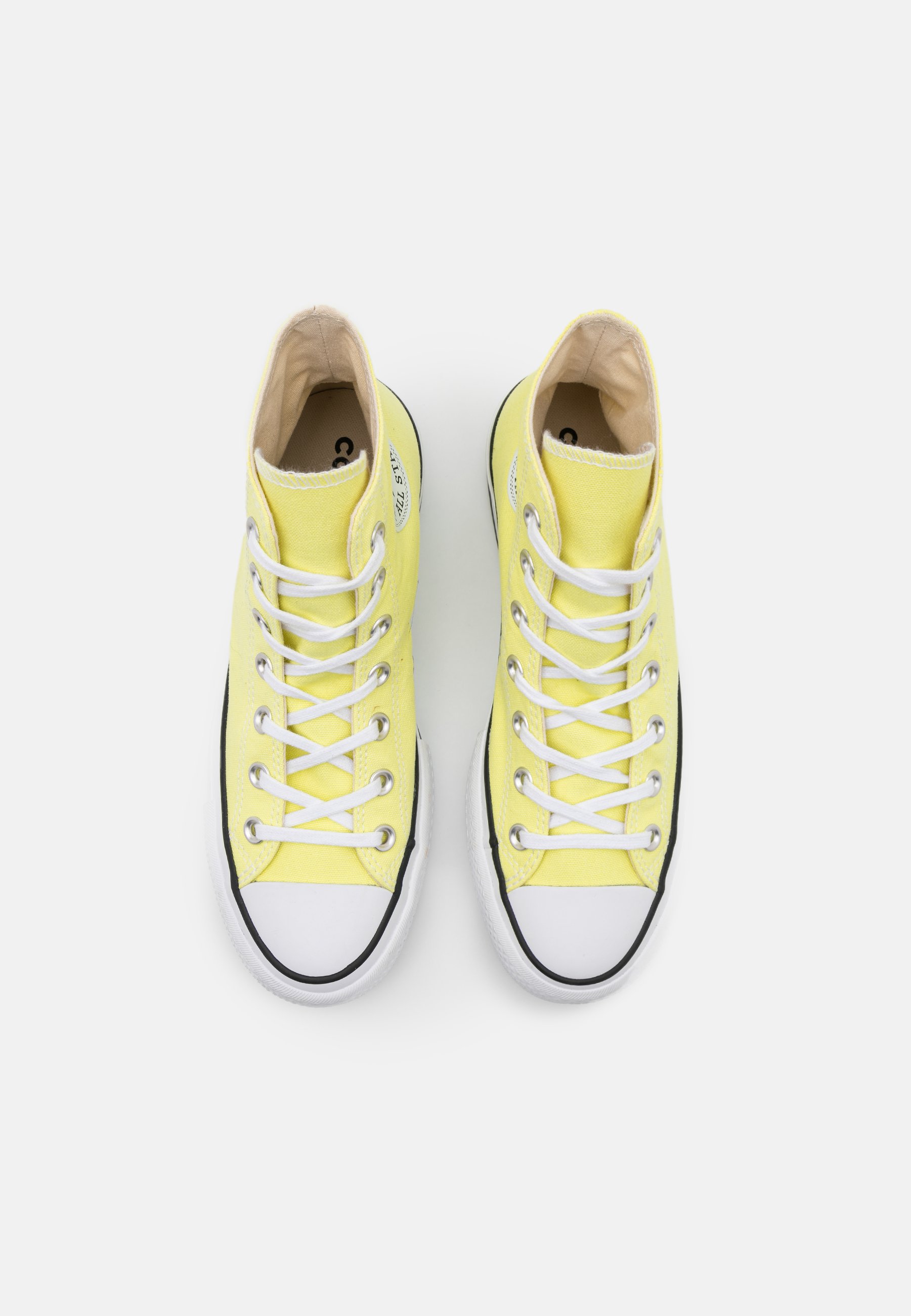 converse jaune pastel