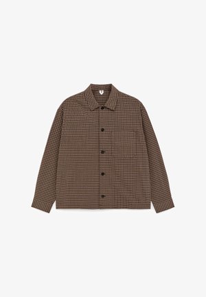 ARKET, ARKET SEERSUCKER SHIRT - Let jakke / Sommerjakker - brown