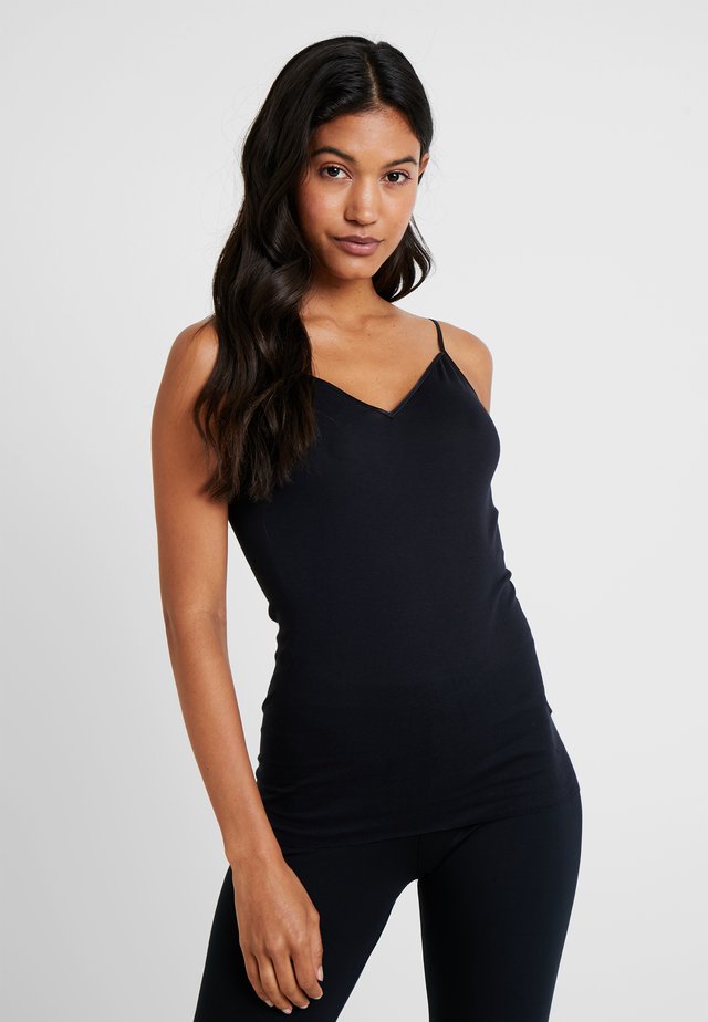 SEAMLESS SPAGHETTI - Undershirt - black