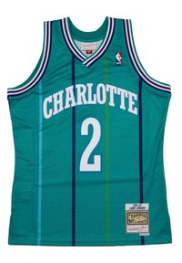 Mitchell & Ness LARRY JOHNSON 2 CHARLOTTE HORNETS NBA  - Top - turquoise