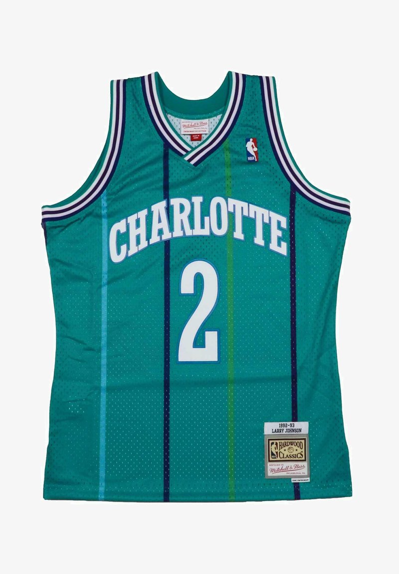 Mitchell & Ness LARRY JOHNSON 2 CHARLOTTE HORNETS NBA - Top - turquoise