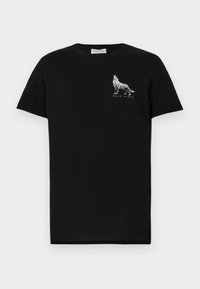 T-shirts med print - true black