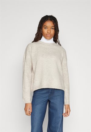 Vero Moda VMGEMMA O-NECK - Jumper - plaza taupe