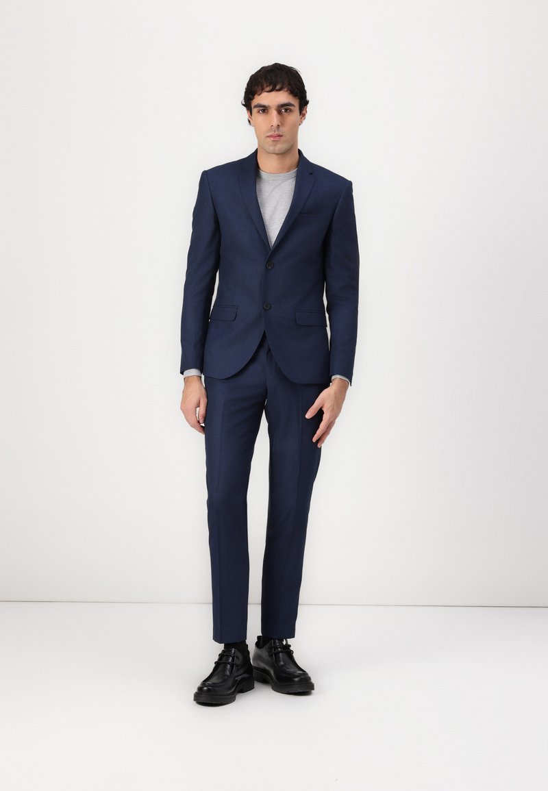 Isaac Dewhirst NOTCH SLIM SUIT - Κοστούμι - navy birdseye