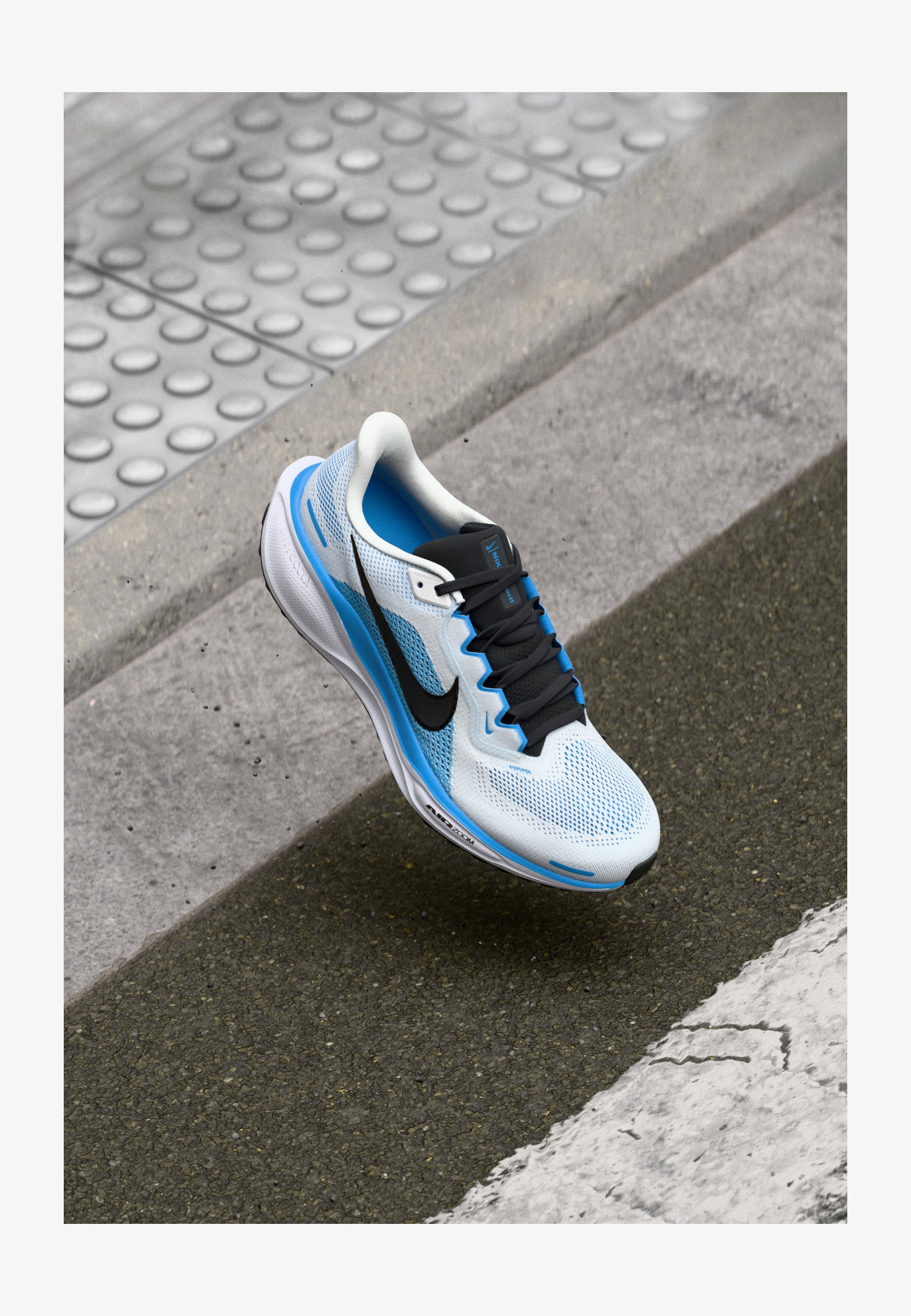 Nike Performance AIR ZOOM PEGASUS 41 Laufschuh Straße white